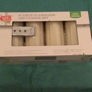 4 Piece Remote Control Flameless Candles - Vanilla Scented